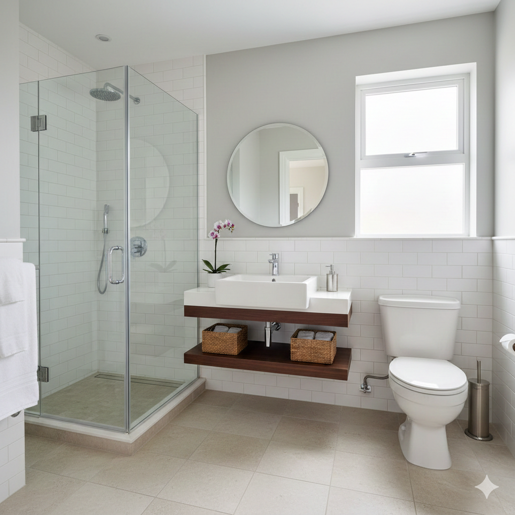 Professional bathroom cleaning service