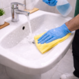 Cleaning sparkling bathroom essentials