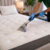 Mattress cleaning in a modern bedroom Mattress Cleaning